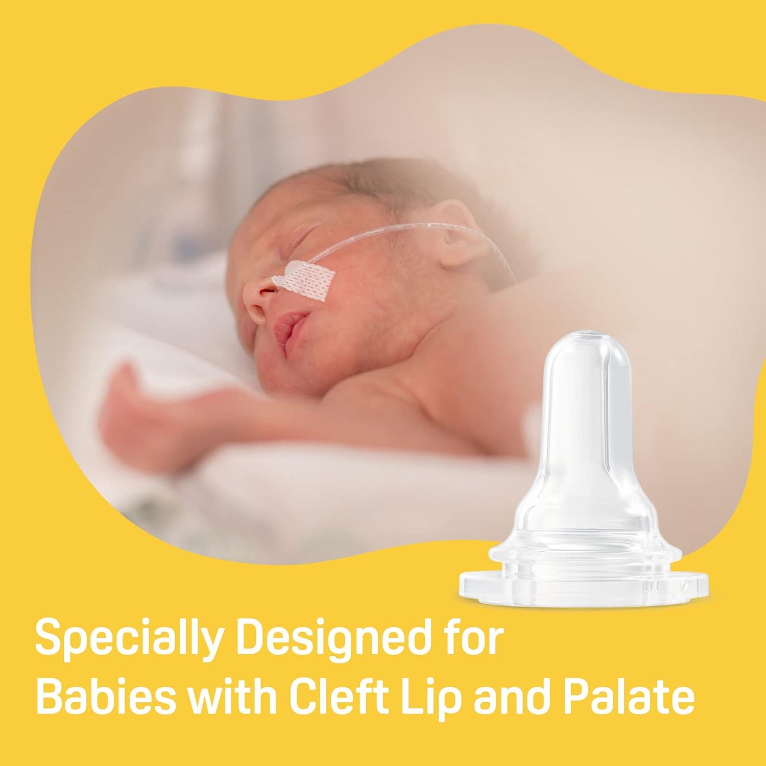 image:imagePigeon Baby Cleft Palate Bottle with 2 Nipples 811 Oz Please Use It Under the Guidance of a PediatricianBottle