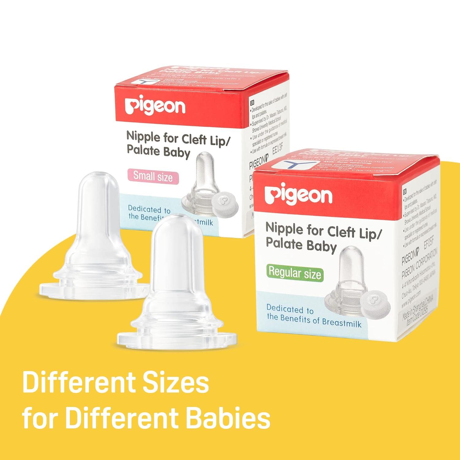 image:imagePigeon Baby Cleft Palate Bottle with 2 Nipples 811 Oz Please Use It Under the Guidance of a PediatricianSmall nipple