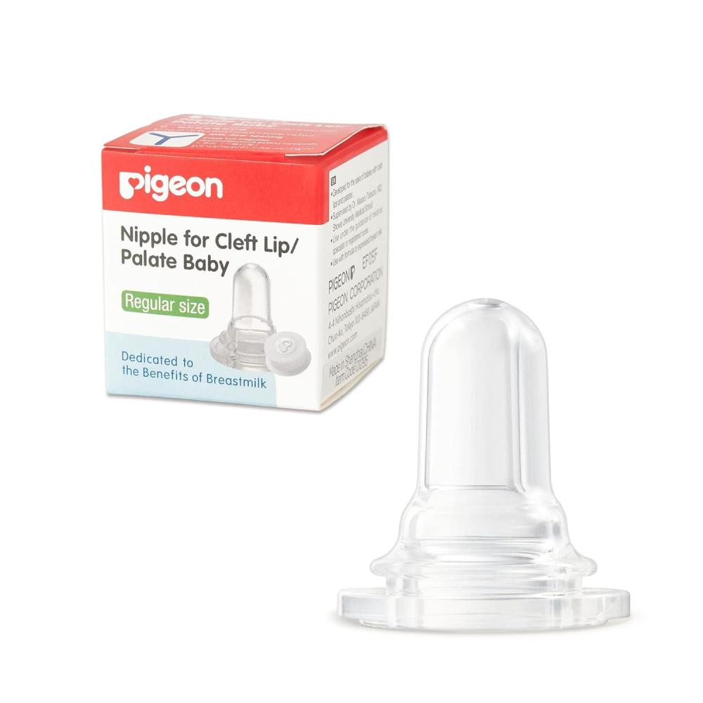 image:imagePigeon Baby Cleft Palate Bottle with 2 Nipples 811 Oz Please Use It Under the Guidance of a PediatricianRegular nipple