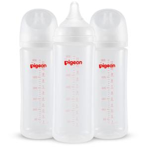 image:imagePigeon PP Nursing Bottle Wide Neck AntiColic Streamlined Body Natural Feel Easy to Clean 112 Oz Pack of 3 Includes 3pcs L Nipples 6m112Oz  3 packs