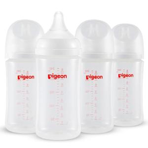 image:imagePigeon PP Nursing Bottle Wide Neck AntiColic Streamlined Body Natural Feel Easy to Clean 112 Oz Pack of 3 Includes 3pcs L Nipples 6m81Oz  4 packs